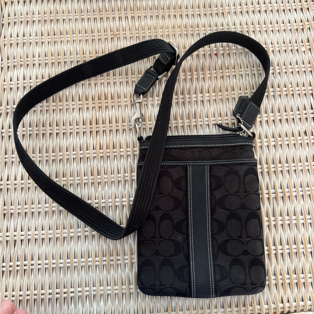 Coach Black Signature Crossbody Bag